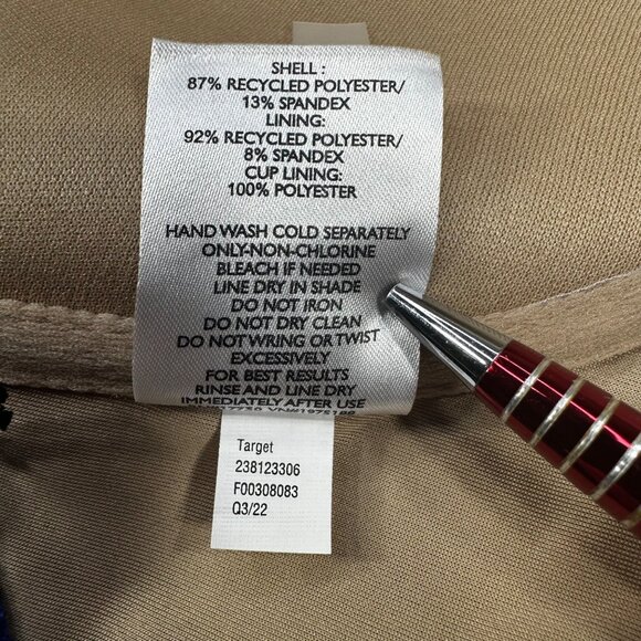 Shade And Shore Women's Sz 36D Swim Bikini Top Lightly Lined Under Wire Blue New - Picture 5 of 14